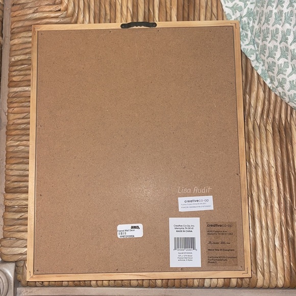 NWT Creative Co-op framed art set of 2 owl (12” x 12”) & deer (12” x 10”) - Picture 5 of 6